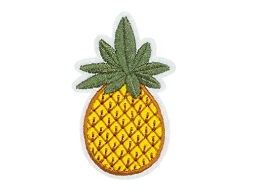 Miniblings Ananas Bügelbild Aufnäher Aufbügler Garten Früchte Obst Frucht Sommer Patch Bügelbild I Kinder Bügelflicken Patches zum Aufbügeln von Miniblings