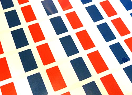 Aufkleber, selbstklebend, Motiv Frankreichflagge, 33 x 20 mm, 60er-Pack von Minilabel