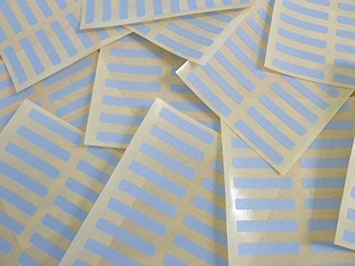 Klein 30x5mm Rechteckig Farbcode Sticker Packungen 200 Bunt Rechteckig Sticky Etiketten 30 Farben Erhältlich - Hellblauer von Minilabel