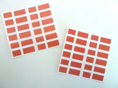 Mini Aufkleber Set, 33x20mm Rechteckiges, Selbstklebende Dänemark Etiketten, Flagge Sticker von Minilabel
