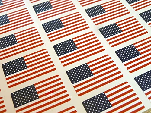 Sticker USA-Flagge, 33 x 20 mm, 60 Stk. von Minilabel