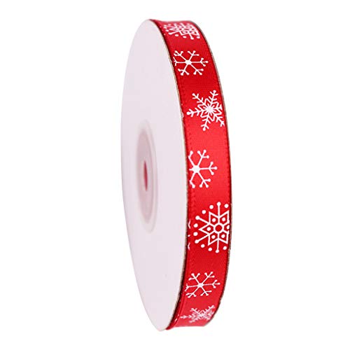 Mehrfach verwendbares rotes Schneeflockenband, Weihnachtsgeschenk, Dekoration, Weihnachtsgeschenk, Dekoration, 22 m von MinkeyBear
