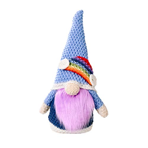 MinkeyBear Knit Rainbow Tomte Swedish Nisse Scandinavian Dwarf Farmhouse von MinkeyBear