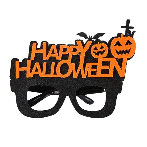 MinnowXY Lustige Halloween-Brille, Kürbis-Brille, Cosplay-Requisiten, Neuheit, Brille, Halloween-Kostüm, Foto-Requisiten von MinnowXY