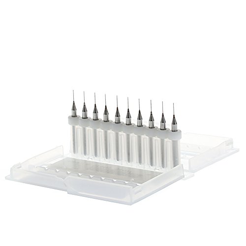 MinnowXY PCB-Bohrer, 0,3 cm Spitze, 0,3 cm Schaft, Wolframkarbid, 10 Stück von MinnowXY