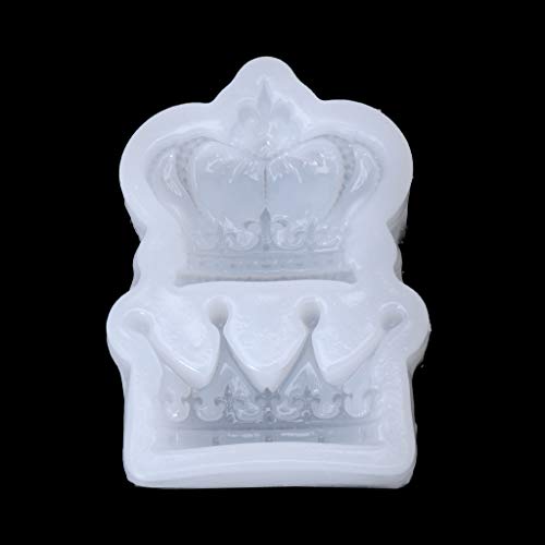 MinnowXY Super Crown Style Mold for Resin Casting Epoxy Resin Craft Molds Keyring Pendant Mold Tool Jewelry Making Silicone von MinnowXY