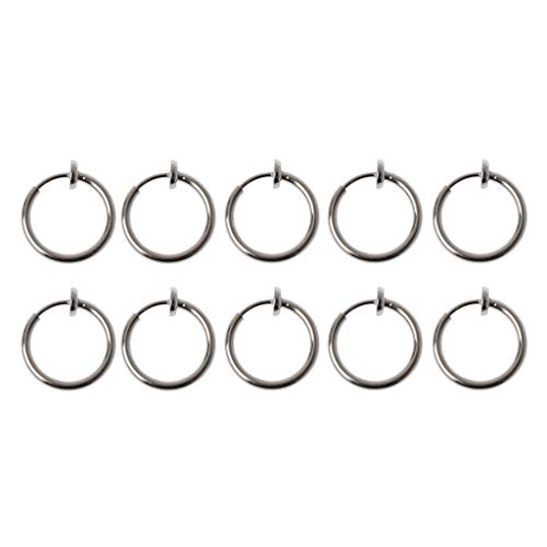 Ohrring-Konverter, ohne Ohrloch, Clip-On-Creolen, 13 mm, einfache Ohrringe für Schmuckherstellung, 10 Stück von MinnowXY