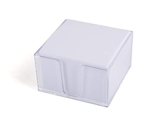 Mintra Office Notizblätter mit Würfel, (Memowürfel 500 ct - Weiß), 8,6 x 8,6 cm, Notizpapier für Notizen und Erinnerungen, Arbeit, Business, Schreibtisch, Uni, Schule, Organisation, Planung von Mintra Office