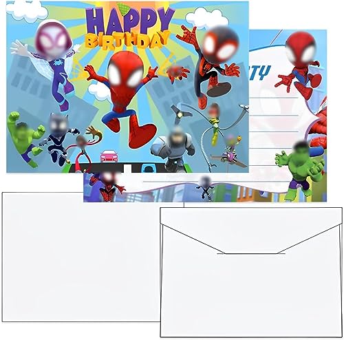 Miotlsy Partyeinladungen Einladungen Kinder Cartoon Einladungskarten Kindergeburtstag Junge Mädchen Geburtstagskarten Set mit Umschlag 12 pcs Miotlsy Partyeinladungen Einladungen Kinder Cartoon Einladungskarten Kindergeburtstag Junge Mädchen Geburtstagskarten Set mit Umschlag 12 pcs von Miotlsy