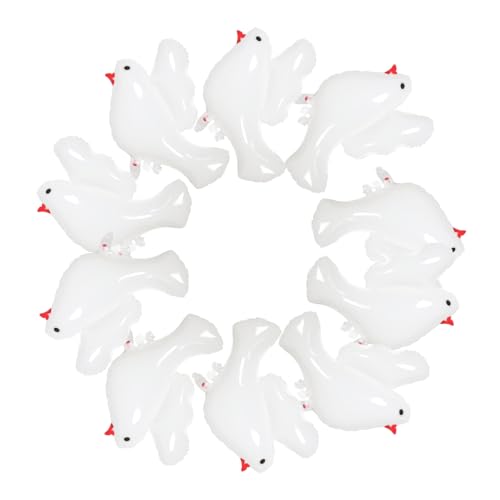 Mipcase 10 Stück friedenstaube ballon Taube Ballons Weiß Hochzeitsballons umwerben groß Luftballons zum Gedenken an die Taube Luftballons mit Friedenstauben Aluminiumfolie Mipcase 10 Stück friedenstaube ballon Taube Ballons Weiß Hochzeitsballons umwerben groß Luftballons zum Gedenken an die Taube Luftballons mit Friedenstauben Aluminiumfolie von Mipcase