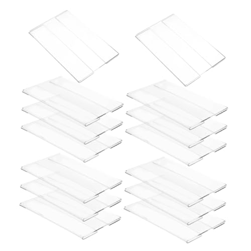 Mipcase 20Stücke Durchsichtiger Acryl Etikettenhalter Wandmontierter Schildständer für Supermärkte und Einzelhandelsgeschäfte Optimal für Preispräsentationen Mipcase 20Stücke Durchsichtiger Acryl Etikettenhalter Wandmontierter Schildständer für Supermärkte und Einzelhandelsgeschäfte Optimal für Preispräsentationen von Mipcase
