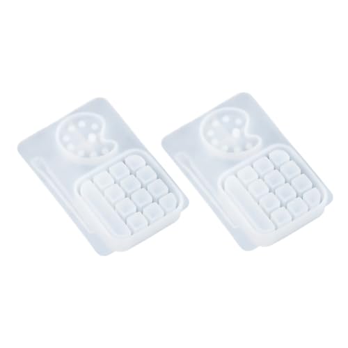 Mipcase 2Stücke Silikonformen für DIY Harzprojekte Epoxidharz Gießform für Farbpaletten Langlebig und Leicht zu Entformen für Kunsthandwerker und Mipcase 2Stücke Silikonformen für DIY Harzprojekte Epoxidharz Gießform für Farbpaletten Langlebig und Leicht zu Entformen für Kunsthandwerker und von Mipcase