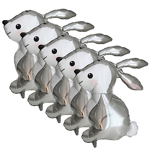 Mipcase 5Stücke Teiliges Tierballons Hasenform Lustige für Kindergeburtstage und Ostern Partyballons für Garten und Veranstaltungen mit Liebevoller Verarbeitung Mipcase 5Stücke Teiliges Tierballons Hasenform Lustige für Kindergeburtstage und Ostern Partyballons für Garten und Veranstaltungen mit Liebevoller Verarbeitung von Mipcase
