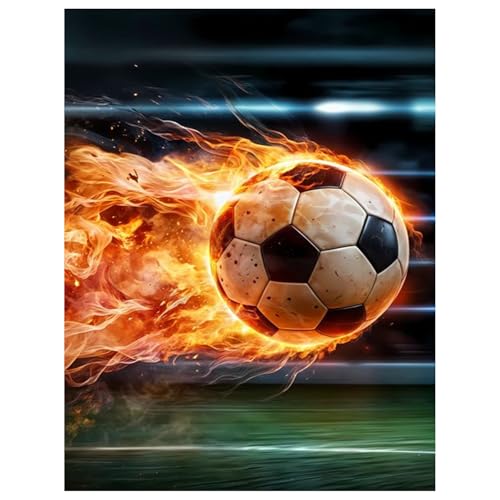 Diamond Painting,Diamond Painting Erwachsene Fußball,Diamond Art Erwachsene Set Home Wand Dekor for Gift(30x40cm) von Miquans Art