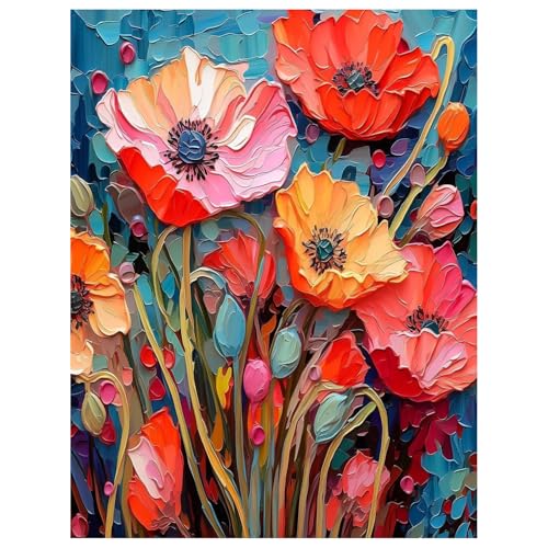 Diamond Painting Landschaft,Diamond Painting Erwachsene Blumen Color,Diamond Art Erwachsene Set Home Wand Dekor for Gift(30x40cm) von Miquans Art