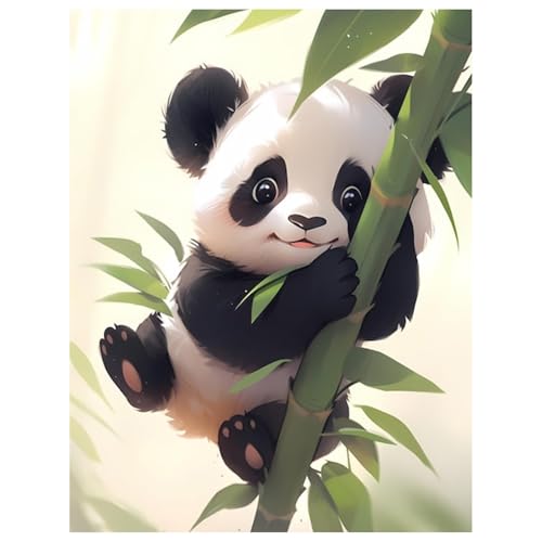 Diamond Painting Panda,Diamond Painting Erwachsene Süße Tiere,Diamond Art Erwachsene Set Home Wand Dekor for Gift(30x40cm) von Miquans Art