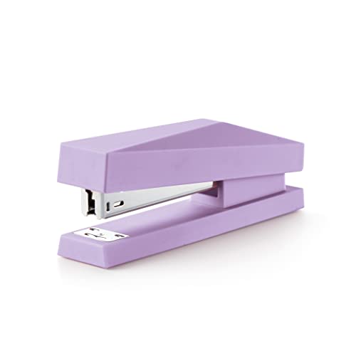 Miquelrius - Stapler, Staple Compatible 24/6, Size 122 x 60 x 76,5 mm, Capacity Up to 20 Sheets, Colour Mauve von Miquelrius