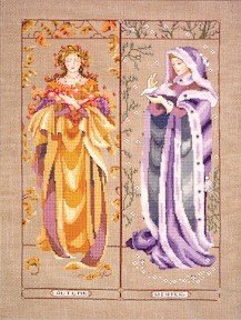 Maidens of the Seasons II Mirabilia Cross Stitch Pattern by Mirabilia von Mirabilia