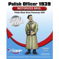 Polish Officer 1939 Motorised Brigade - White Metal von Mirage Hobby