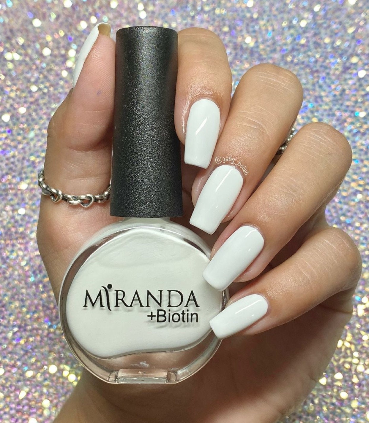 Miranda Beauty Pro - Edel/Reinweiß Veganer Nagellack 10-Frei Ungiftig Schnelltrocknend Nailart von MirandaBeautyPro