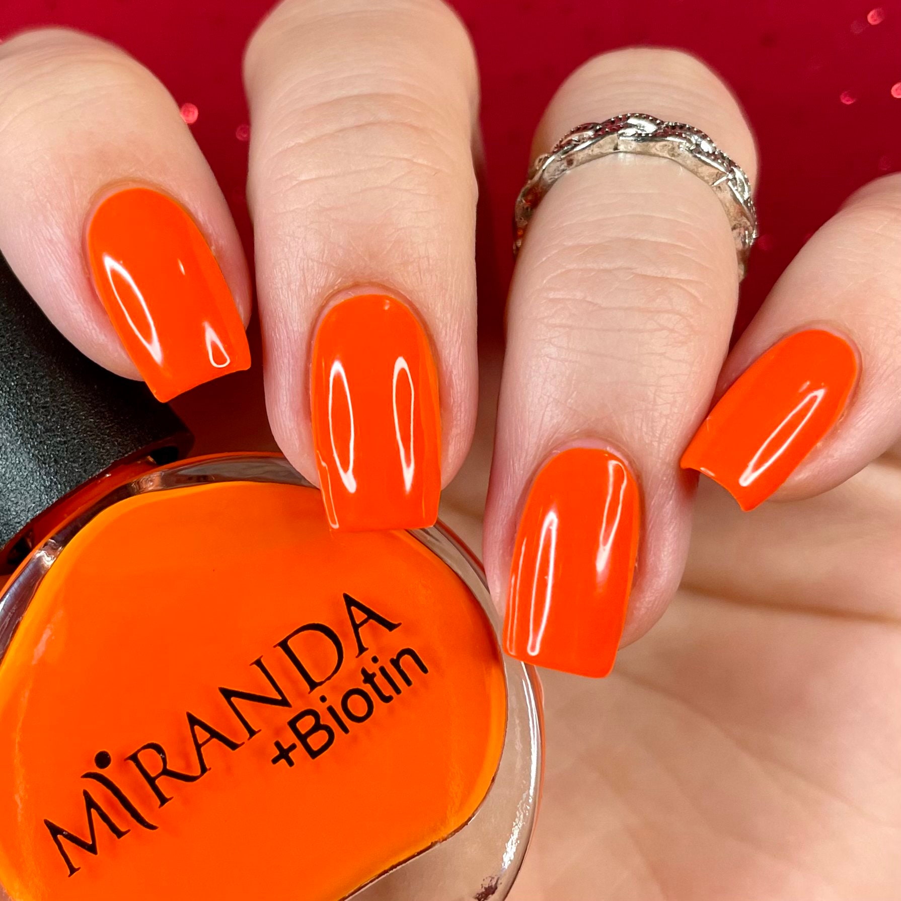 Miranda Beauty Pro - Extrovertiert/Orange Vegan Nagellack 10-Frei Ungiftig Schnelltrocknend Nailart von MirandaBeautyPro