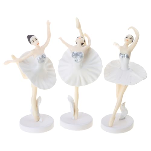 Ballett-Mädchen-Kuchendekorationen, Ballerinas, Kuchendekorationen für Mädchen, Prinzessin, Hochzeit, Geburtstag, Feiern, 3 Stück Ballett-Mädchen-Kuchendekorationen, Ballerinas, Kuchendekorationen für Mädchen, Prinzessin, Hochzeit, Geburtstag, Feiern, 3 Stück von Mirweon