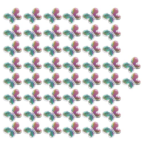 Kristallglasperlen in Schmetterlingsform, Schmuckperlen, Acryl-Abstandshalter, Schmuckherstellung, 50 Stück von Mirweon