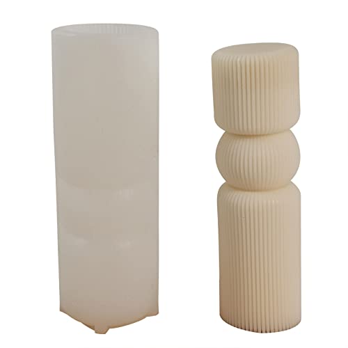 Silikonform mit gestreiften Säulen, geometrisch, vertikal gestreift, Epoxidharz, Gießformen Silikonform mit gestreiften Säulen, geometrisch, vertikal gestreift, Epoxidharz, Gießformen von Mirweon