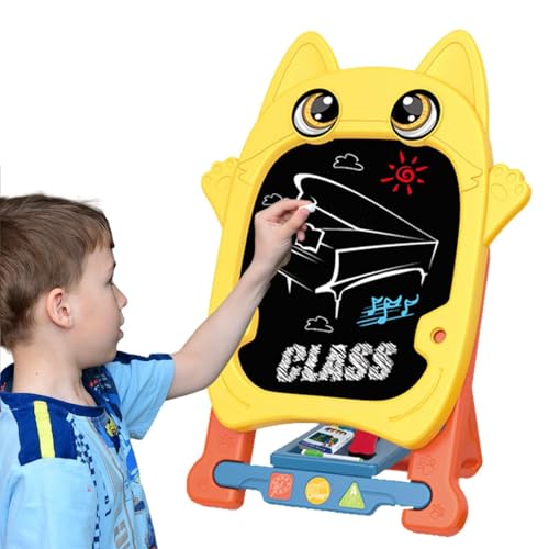 Misaakoeq Magnetisches Schreibtablett, magnetisches Zeichenbrett - Zeichenblock für Kinder - Löschbare Cartoon-Tierformen Kinder Zeichenblock Spielzeug Kunstbedarf für Mädchen von Misaakoeq