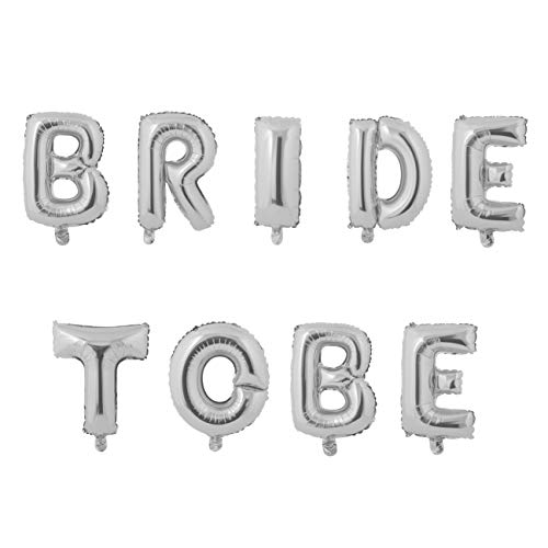 Miss Bakery’s House® Ballon – Folie – Bride to Be – Silber – Party-Deko JGA von Miss Bakery's House