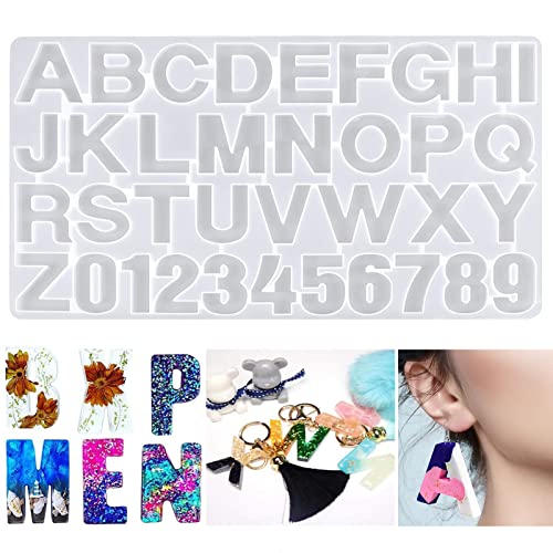 Zahlen buchstaben alphabet silikon gießharz form schmuck anhänger machen form für hochzeit baby shower Geburtstagsgeschenke handgemachte handwerk diy von Miss Good