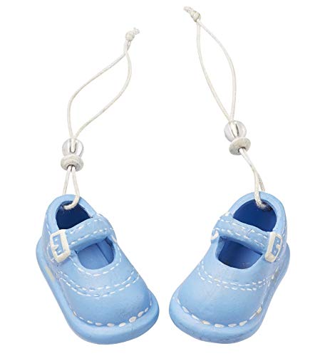 Deko-Figur Baby Schuhe/Schühchen Boy blauTorten-Figur Kuchen-Aufsatz Tisch-Deko Dekoration Baby-Party Baby-Shower Geburt Taufe Junge Geschenk-Idee Geldgeschenk von Miss Lovely