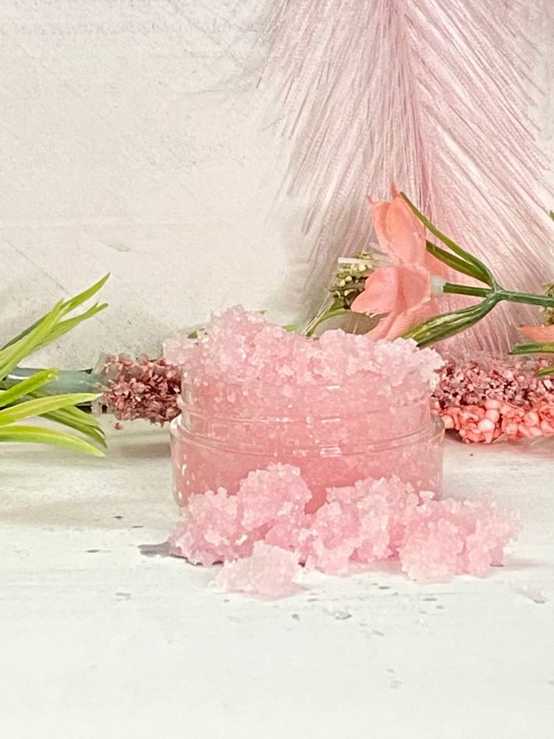 Pink Lemonade Lip Sugar Scrub | Feuchtigkeitsspendendes Lippenpeeling Sanftes Kit Vegan Stick Enthalten von MissKaysBoutiqueCo