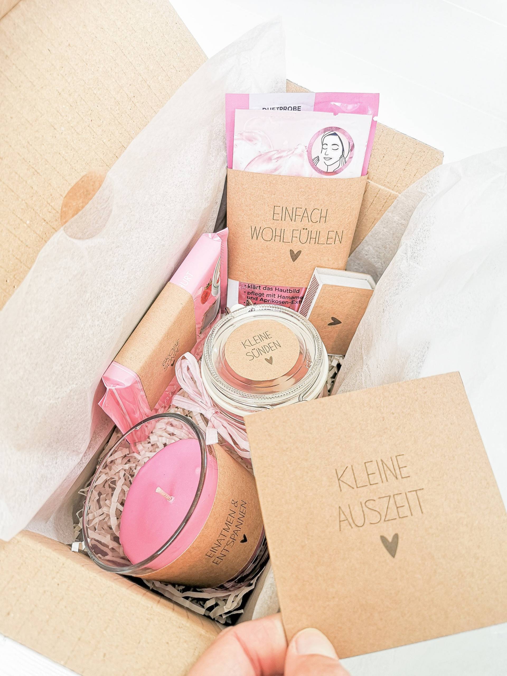 Geschenk Set | Wellness Box "Kleine Auszeit - Wellness' von MissMinnelliDESIGN