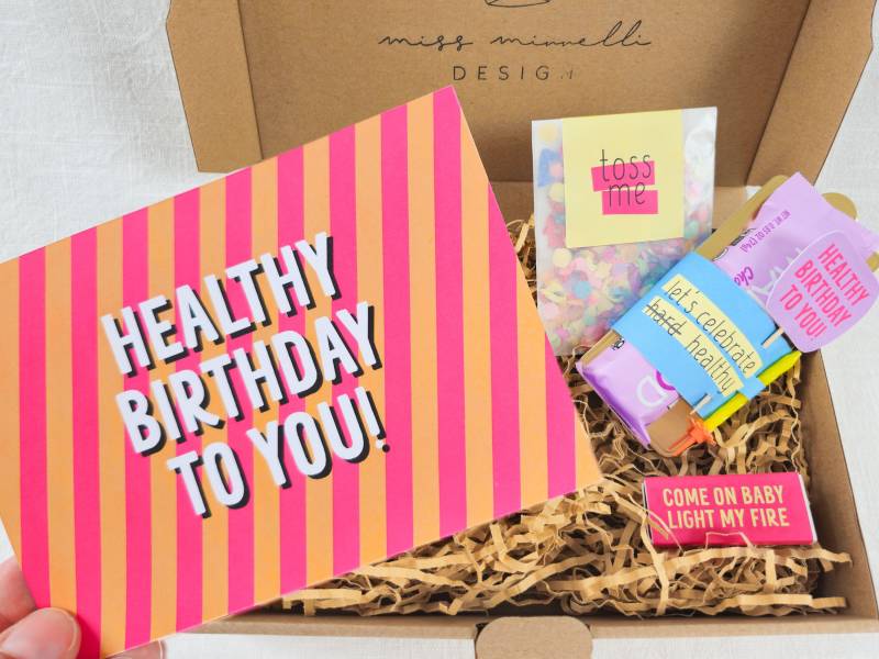 Healthy Birthday To You | Geburtstags-Box von MissMinnelliDESIGN