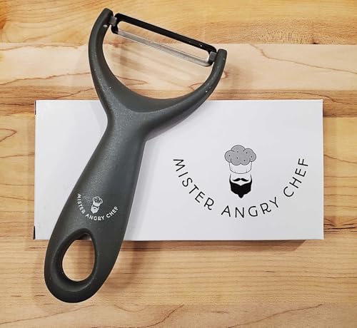 Mister Angry Chef - Professionelle Edelstahlklinge für Zitrus-, Gemüse- und Obstschäler – 14,2 cm lang von Mister Angry Chef