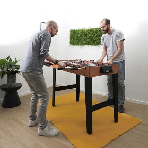 MISTER GADGET, MG3542, Tisch von Tischfußball Braun, Perfekt für spaßige Partys mit Freunden oder mit Familie, Elegantes und Robustes, ideal für alle Altersgruppen. von Mister Gadget