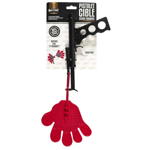 MISTER GADGET, MG3547, Fly Swatter Gun, Red and Black, Effective and Fun for Eliminating Insects, Ideal for Home and Garden, Non-Slip Handle von Mister Gadget