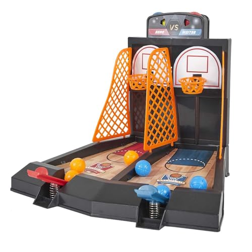 MISTER GADGET, MG3560, Spiel von Basketball Im Duo, Perfekt für die Liebhaber des Sports, Farben Grau, Orange, Braun, Ideal für Spielen drinnen oder draußen von Mister Gadget