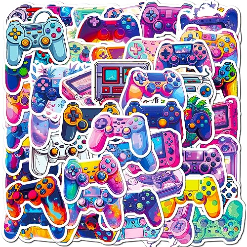 Mistree 50 Lila Aufkleber, Sticker Kawaii Lila, Wasserfeste Vinyl Sticker Kleber, 5 CM, Spielkonsole von Mistree