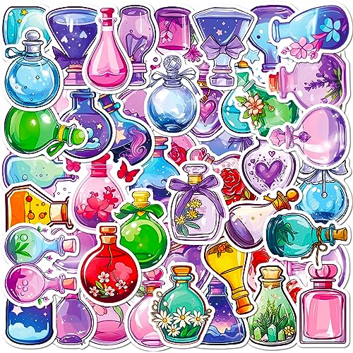 Mistree 50 Vinyl Sticker Lila, Wasserfeste Aufkleber zum Sticken, Parfüm, 5 CM von Mistree