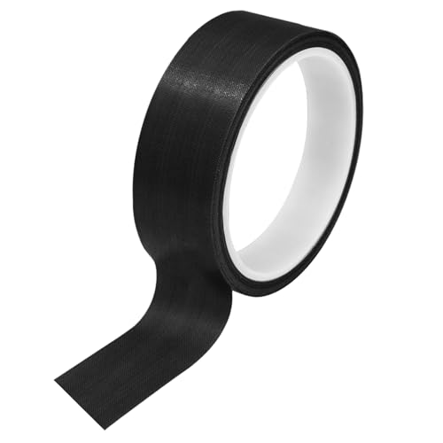 Misuyue 30mm Antistatisch Teflonband Gewindedichtband, Hitzebeständiges bis 300℃, Teflon Klebeband PTFE Glasgewebeband 10m/32.8ft für Vakuumiermaschine Impulsversiegeler (Schwarz) von Misuyue