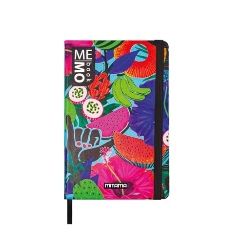 Mitama Notizbuch Pocket Grafik BRAZIL – MEMO BOOK – Notizbuch – Soft Touch Cover – Innentasche + Bleistift enthalten – liniertes Blatt – 9 x 14 cm von Mitama