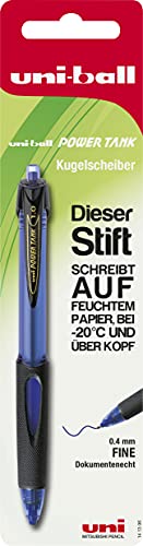 Faber-Castell uni-ball 141396 - Kugelschreiber Powertank, 1,0 mm, blau, 1 Stück von Faber-Castell