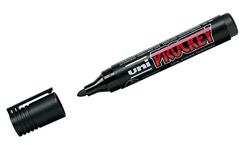 uni-ball 159199 - Marker Uni Prockey, Rundspitze, 1,5 - 3 mm, schwarz, 1 Stück von Uni-Ball