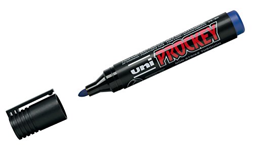 uni-ball 159151 - Marker Uni Prockey, Rundspitze, 1,5 - 3 mm, blau, 1 Stück von Uni-Ball