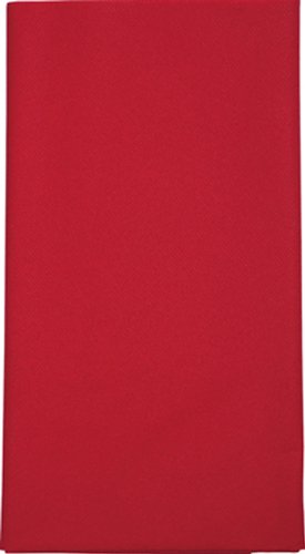 Mitteldecke Uni red – Uni rot/einfarbig aus Airlaid 80x80cm von Mitteldecken