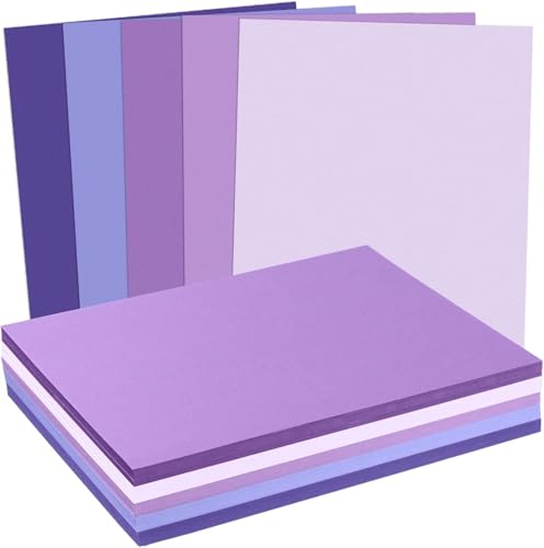 MixTeach 240 Blatt Kartonpapier, 10,2 x 15,2 cm, sortiert, Violett von MixTeach