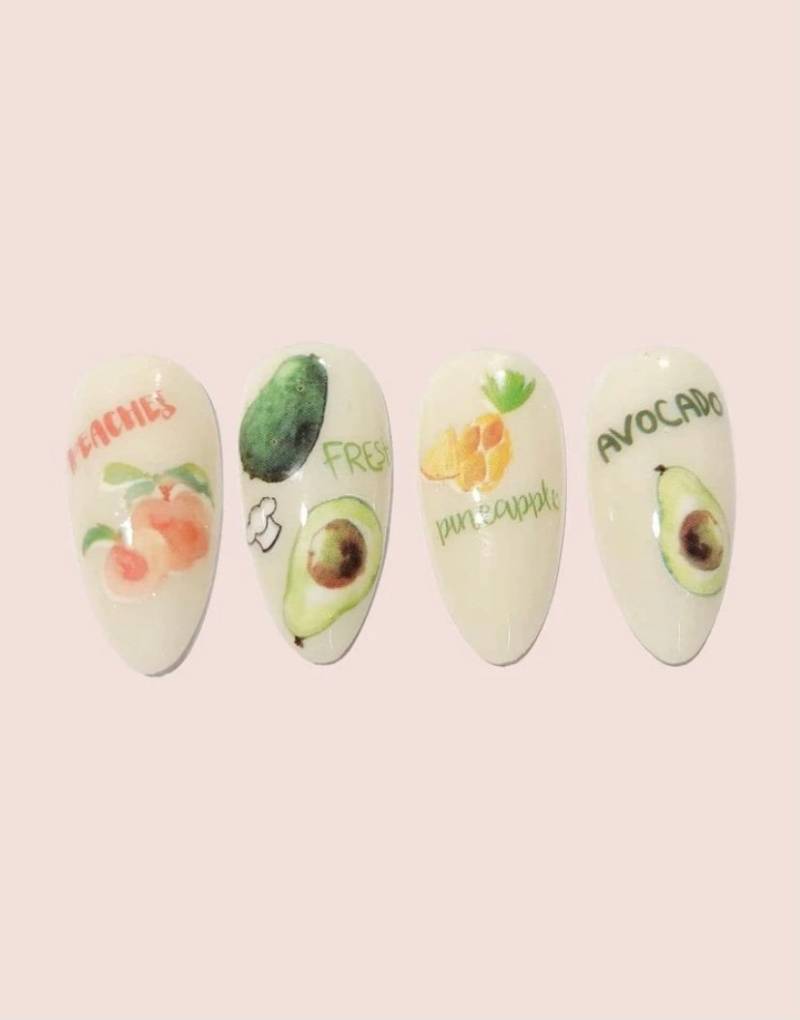 Fruit & Fun Drinks Nailart Sticker von MixedStickyStuff