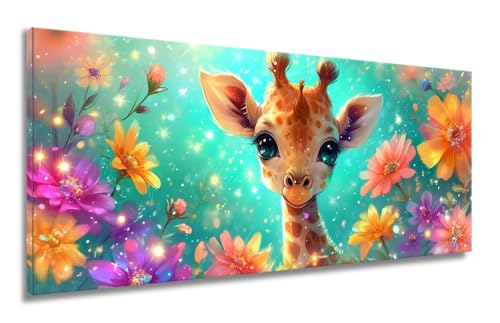 Diamond Painting Tier,Diamant Painting Bilder,Diamond Painting Erwachsene,Diamond Painting Groß xxl Blume Diamond Painting Set,Cross Stickerei Malerei Kits für Home Wand Dekor Geschenke 40x90cm LF-30 von Mixmblon